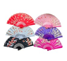 Plastik Kumaş Yelpaze 12 li Karışık OB-051