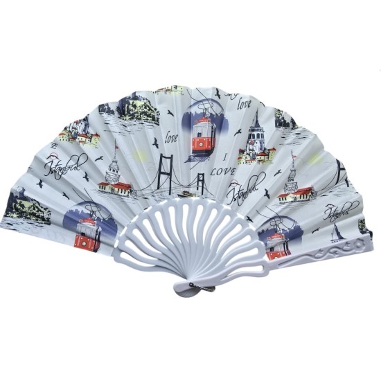 toptan-xml-dropshipping-Plastik Kumaş Yelpaze 12 li İstanbul