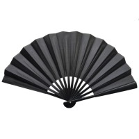 Plastik Kumaş Yelpaze 12 li Siyah
