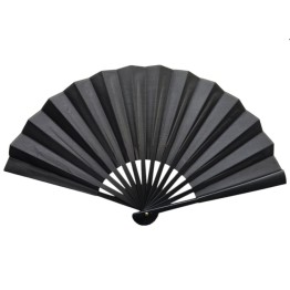 Plastik Kumaş Yelpaze 12 li Siyah
