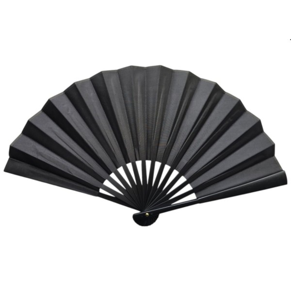 Plastik Kumaş Yelpaze 12 li Siyah