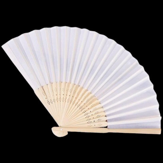 toptan-xml-dropshipping-Ahşap Beyaz Kağıt Yelpaze