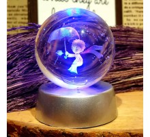 Işıklı Pilli Cam Küre