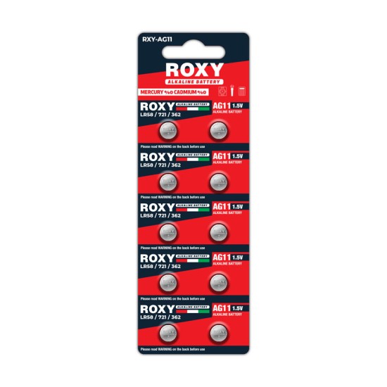 toptan-xml-dropshipping-AG11 LR58/LR721/362 21 Mah Alkalin Düğme Pil 10 Lu Paket