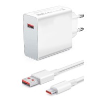 120Watt Turbo 1 x USB-A 1 Mt A to C Kablolu Duvar Şarj Aleti AC109