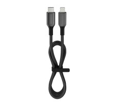 27 Watt 3A Usb-C To Lighning 30CM Hızlı Şarj Kablosu Siyah FC40