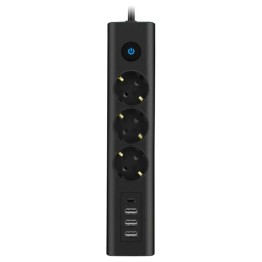 Type-C Port Girişli Akım Korumalı 3 lü Priz FTR13
