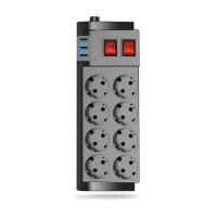 8 Priz 3XUSB 16A 2mt Kablo 4000W Akım Korumalı Priz TGFTR08