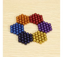 Renkli 216 Adet Mıknatıs Neocube Mıknatıs 5 Mm Neodyum