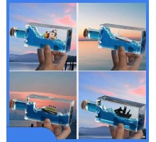 Batmayan Gemi Şişe Akvaryum