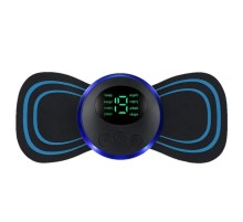 8 Modlu Mini Şarjlı Kelebek LCD Ekran Ems Boyun Omuz Kol Sırt Elektrikli Masaj Bantı Kas Stimülatörü