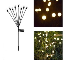 8 Ledli Güneş Enerjili Bahçe Çiti Aydınlatma Lamba Gün Işığı 1 Adet