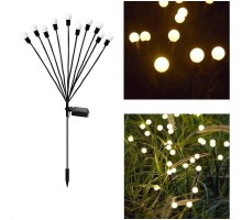 10 Ledli Güneş Enerjili Bahçe Çiti Aydınlatma Lamba Gün Işığı 1 Adet