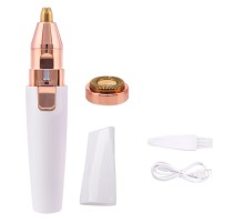 Çift Başlıklı Epilasyon Yüz Çene Işıklı Kıl Tüy Alma Mini Cep Epilasyonu