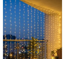 3x3 M Premium Perde LED - 8 Fonksiyonlu Su Geçirmez İç Dış Mekan Teras Dekor Işıkları