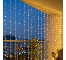 3x2 M Premium Perde LED - 8 Fonksiyonlu Su Geçirmez İç Dış Mekan Teras Dekor Işıkları