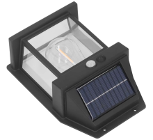 Güneş Enerjili Bahçe Aydınlatması Aplik Dekor Solar Ve Sensörlü Bahçe Balkon ve Garaj Lambası