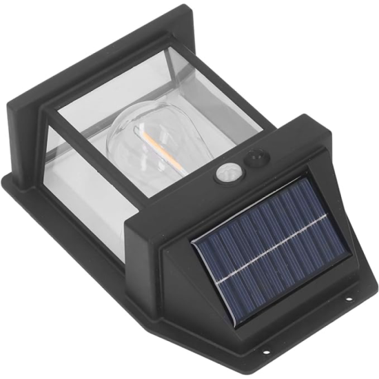 toptan-xml-dropshipping-Güneş Enerjili Bahçe Aydınlatması Aplik Dekor Solar Ve Sensörlü Bahçe Balkon ve Garaj Lambası