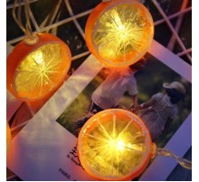 Limon Dilimi Şeklinde Dekoratif Dolma 10 Lu Led