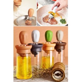 Silikon Hazneli Sos Yumurta & Fırçalı Yağdanlık