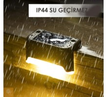 Solar Güneş Enerjili Köşebent  Merdiven Veranda Bahçe Led Lamba 4 Lü Set