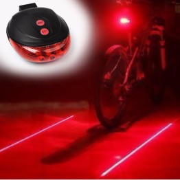 Güvenli Lazer Şeritli Bisiklet Arka Stop Lambası