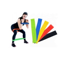 Pilates Squat Aerobik Direnç Lastiği 5 Li Paket