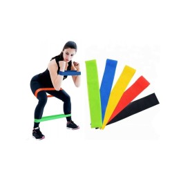 Pilates Squat Aerobik Direnç Lastiği 5 Li Paket
