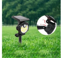 42 Ledli Solar Güneş Enerjili 3modlu Cob Bahçe Aydınlatması Hareket Sensörlü Duvar Lamba