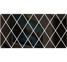 Yapışkanlı Dekoratif Akrilik Ayna Siyah ( 32 Parça )