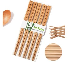 Organik Bambu Çin Çubuğu Chop Sticks 10 Çift