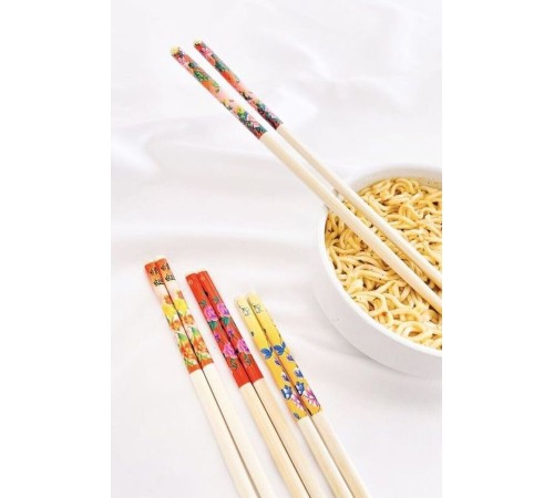 toptan-xml-dropshipping-Desenli Organik Bambu çin çubuğu Chop Sticks 10 çift