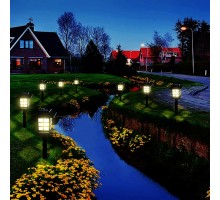 Güneş Enerjili Solar 5w Çim Armatürü Gün Işığı Sarı Led 6 Lı Set