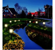 Güneş Enerjili Solar 5w Çim Armatürü Gün Işığı Sarı Led 6 Lı Set