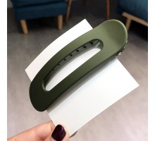 Büyük Boy Klipsli Bayan Saç Tokası Haki