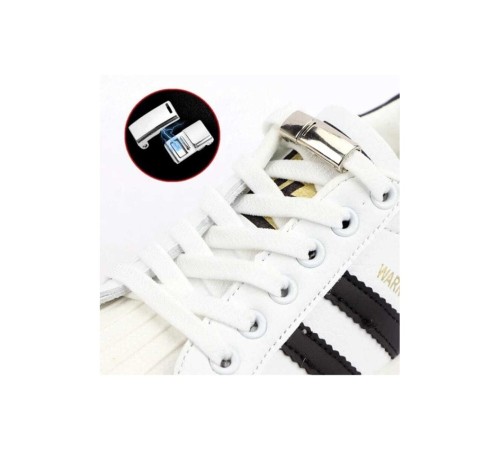 toptan-xml-dropshipping-çocuklar İçin Kolay Kullanımlı Mıknatıslı Ayakkabı Bağcığı Beyaz Renk