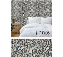 Çakıl Taşı Desenli Yapışkanlı Kaplama Kağıdı  Büyük Boy 3 Metre