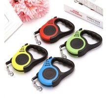 3 Mt Kemik Desen Makaralı Tasma Köpek Gezdirme Tasması Otomatik Kayış Yeşik