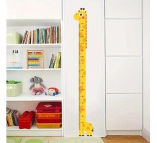 Sevimli Sarı Zürafa Boy Ölçüsü Sticker