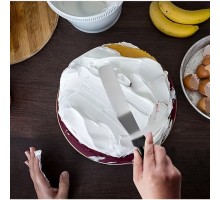 Paslanmaz Çelik L Tipi Pastacı Spatulası – Krema Düzeltme ve Pasta Şekillendirme Bıçağı