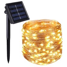 Solar Güneş Enerjili Peri Led 20 Metre Günışığı 8 Mod 200 Led