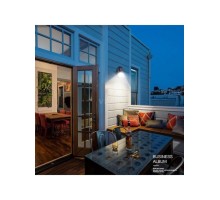 Özel Tasarım Solar Su Geçirmez Oval Duvara Monteli  Bahçe Lambası