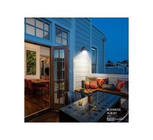 Özel Tasarım Solar Su Geçirmez Oval Duvara Monteli  Bahçe Lambası