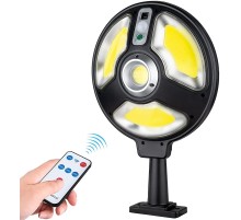 Solar 150 Cob Ledli Kumandalı Hareket Sensörlü 3 Modlu Büyük Boy Bahçe Lambası