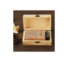 Eğitici Ahşap Damga Mühür Seti (38 Parça)