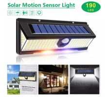 Solar Dış Mekan Bahçe Lambası 190 Ledli Çakarlı