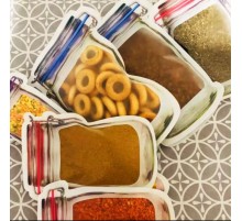 Küçük Boy  Kilitli Saklama Poşedi - Kavanoz Görünümlü Kilitli Poşet 3 Adet