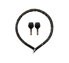 Motorsiklet Kilidi Anahtarlı Körüklü Siyah 120 Cm x 22 Mm YM-752