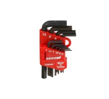 Edoni 120 mm 10 Parça Alyan Seti Siyah