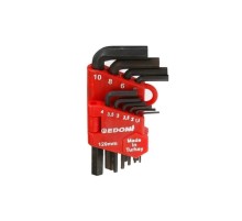 Edoni 120 mm 10 Parça Alyan Seti Siyah